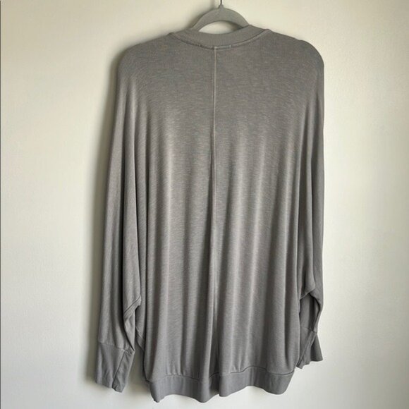Anthropologie Eri + Ali Deep V Ribbed Oversized Dolman Top - XL - Picture 5 of 8